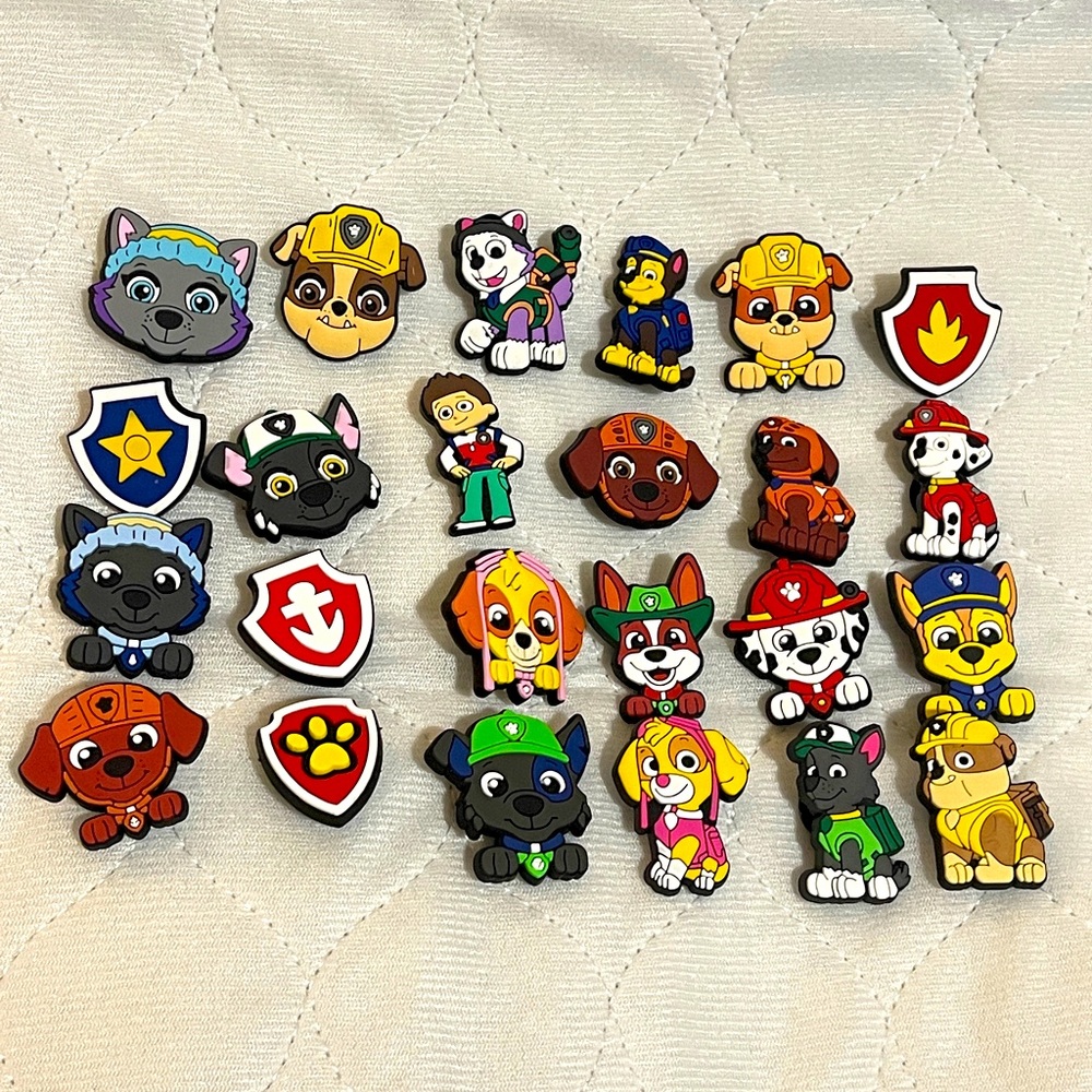 Paw Patrol croc charm set